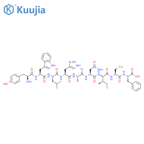 L-Phenylalanine,L-tyrosyl-L-tryptophyl-L-leucyl-L-histidyl-L-alanyl-L-asparaginyl-L-isoleucyl-L-cysteinyl- structure