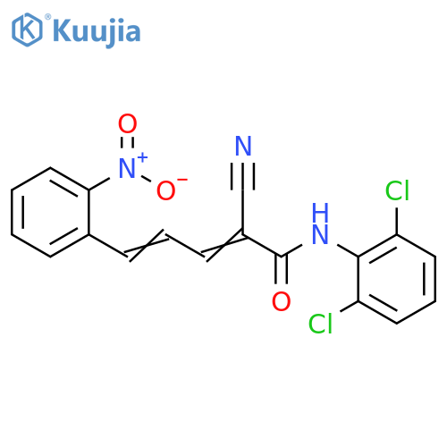 2-Cyano-N-(2,6-dichlorophenyl)-5-(2-nitrophenyl)-2,4-pentadienamide structure