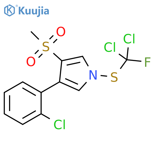 1H-Pyrrole, 3-(2-chlorophenyl)-1-[(dichlorofluoromethyl)thio]-4-(methylsulfonyl)- structure