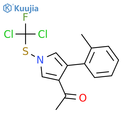 1H-Pyrrole, 3-acetyl-1-[(dichlorofluoromethyl)thio]-4-(2-methylphenyl)- structure