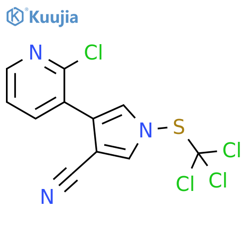 1H-Pyrrole-3-carbonitrile, 4-(2-chloro-3-pyridinyl)-1-[(trichloromethyl)thio]- structure