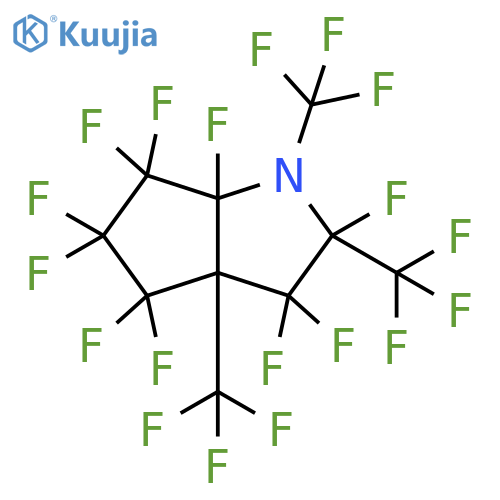Cyclopenta[b]pyrrole, 2,3,3,4,4,5,5,6,6,6a-decafluorooctahydro-1,2,3a-tris(trifluoromethyl)- structure