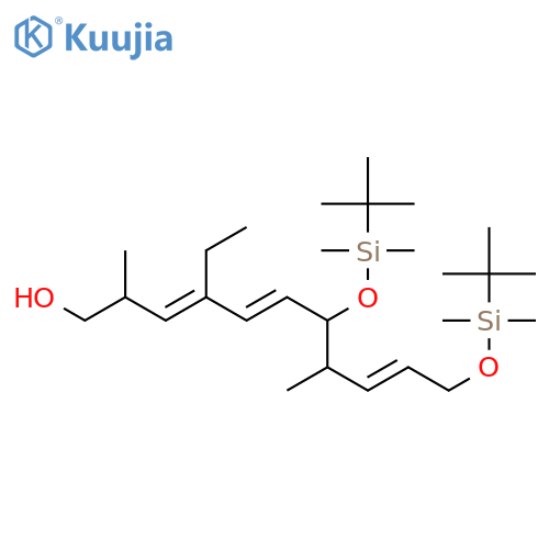 3,5,9-Undecatrien-1-ol,7,11-bis[[(1,1-dimethylethyl)dimethylsilyl]oxy]-4-ethyl-2,8-dimethyl-,(2S,3Z,5E,7S,8R,9Z)- structure
