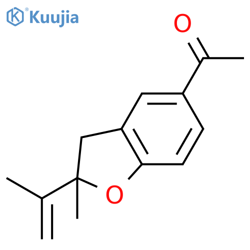 Ethanone,1-[(2S)-2,3-dihydro-2-methyl-2-(1-methylethenyl)-5-benzofuranyl]- structure