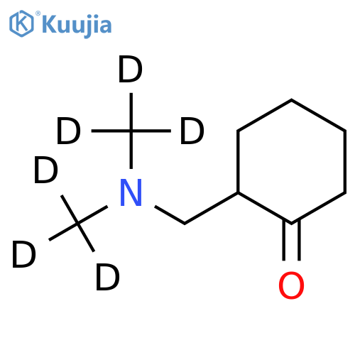 2-(Bismethyl)aminomethylcyclohexanone-d6 structure