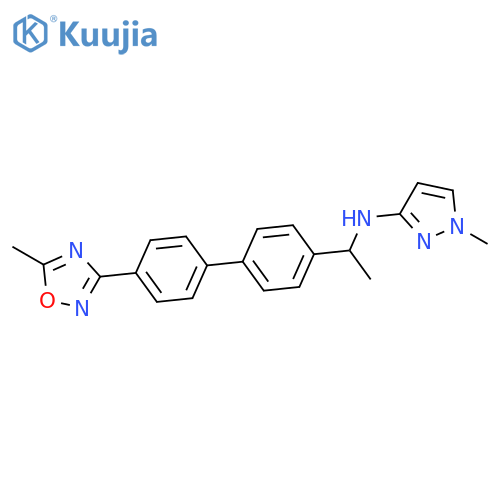 1H-Pyrazol-3-amine,1-methyl-N-[1-[4'-(5-methyl-1,2,4-oxadiazol-3-yl)[1,1'-biphenyl]-4-yl]ethyl]- structure