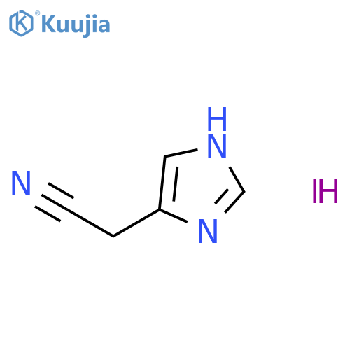1H-IMIDAZOLE-4-ACETONITRILE, COMPD. WITH IODINE (1:1) structure