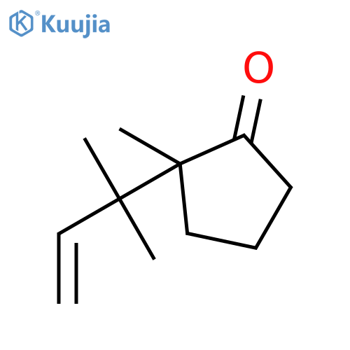 Cyclopentanone, 2-(1,1-dimethyl-2-propenyl)-2-methyl- structure