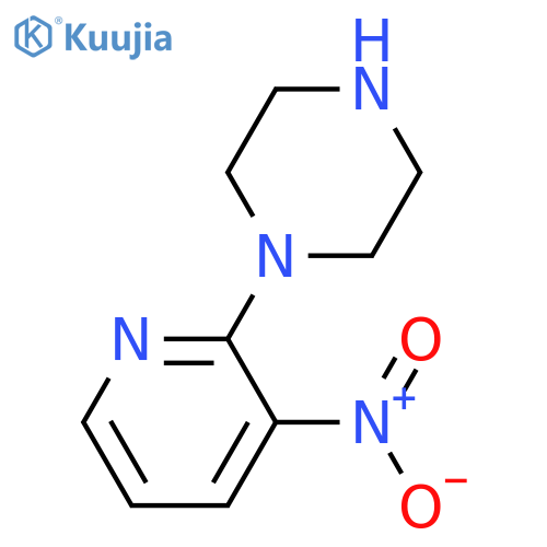 1-(3-Nitropyridin-2-yl)piperazine structure