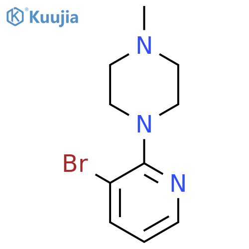 1-(3-Bromopyridin-2-yl)-4-methylpiperazine structure