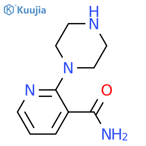 2-Piperazin-1-ylnicotinamide structure