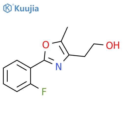 2-(2-Fluorophenyl)-5-methyl-4-oxazoleethanol structure