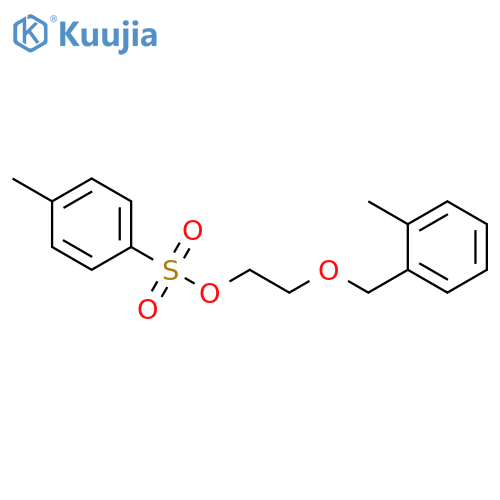 Ethanol, 2-[(2-methylphenyl)methoxy]-, 4-methylbenzenesulfonate structure