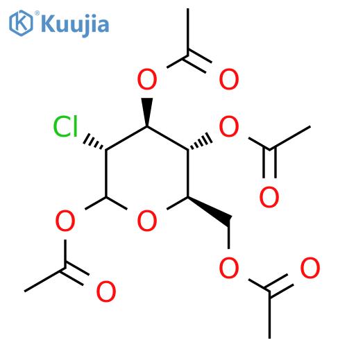 D-GLUCOPYRANOSE, 2-CHLORO-2-DEOXY-, TETRAACETATE structure