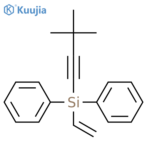 Silane, (3,3-dimethyl-1-butynyl)ethenyldiphenyl- structure