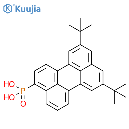 Phosphonic acid, [8,11-bis(1,1-dimethylethyl)-3-perylenyl]- structure
