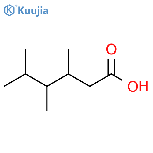 Hexanoic acid, 3,4,5-trimethyl- structure