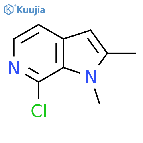 7-Chloro-1,2-dimethyl-1h-pyrrolo[2,3-c]pyridine structure