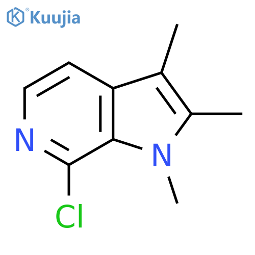 7-Chloro-1,2,3-trimethyl-1h-pyrrolo[2,3-c]pyridine structure