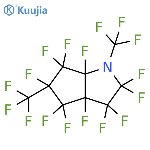 Cyclopenta[b]pyrrole,2,2,3,3,3a,4,4,5,6,6,6a-undecafluorooctahydro-1,5-bis(trifluoromethyl)- structure