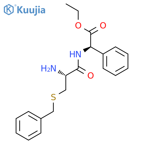 GLYCINE, S-(PHENYLMETHYL)-L-CYSTEINYL-2-PHENYL-, ETHYL ESTER, (2R)- structure