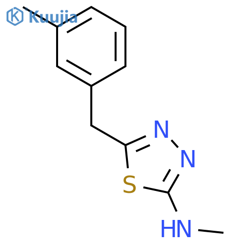 1,3,4-Thiadiazol-2-amine, N-methyl-5-[(3-methylphenyl)methyl]- structure