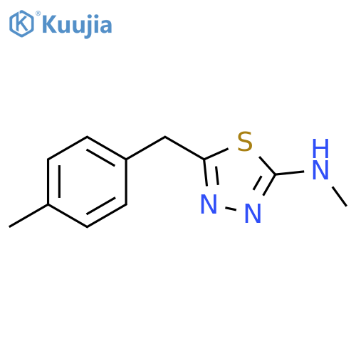 1,3,4-Thiadiazol-2-amine, N-methyl-5-[(4-methylphenyl)methyl]- structure