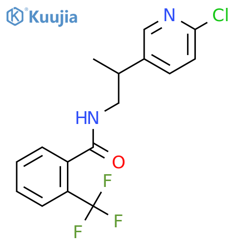 Benzamide, N-[2-(6-chloro-3-pyridinyl)propyl]-2-(trifluoromethyl)- structure