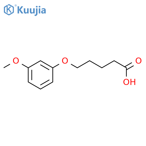 Pentanoic acid, 5-(3-methoxyphenoxy)- structure