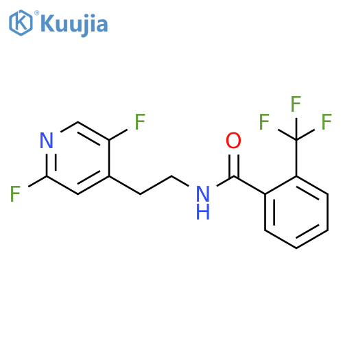 Benzamide, N-[2-(2,5-difluoro-4-pyridinyl)ethyl]-2-(trifluoromethyl)- structure