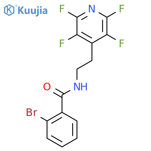 Benzamide, 2-bromo-N-[2-(2,3,5,6-tetrafluoro-4-pyridinyl)ethyl]- structure