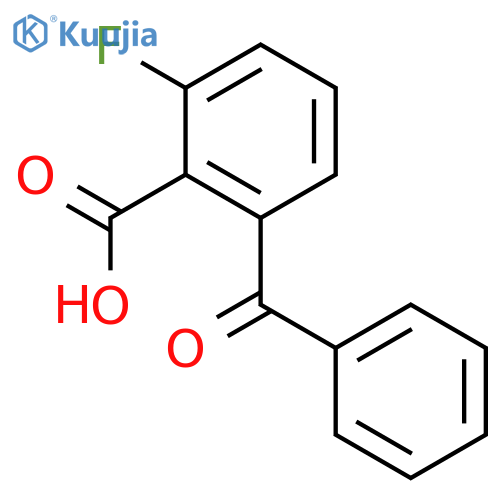 Benzoic acid, 2-benzoyl-6-fluoro- structure