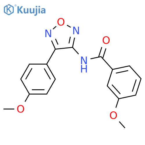 3-methoxy-N-[4-(4-methoxyphenyl)-1,2,5-oxadiazol-3-yl]benzamide structure