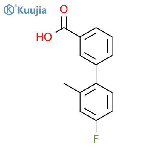 3-(4-Fluoro-2-methylphenyl)benzoic Acid structure