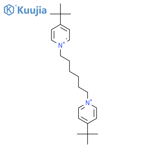 Pyridinium, 1,1'-(1,6-hexanediyl)bis[4-(1,1-dimethylethyl)- structure