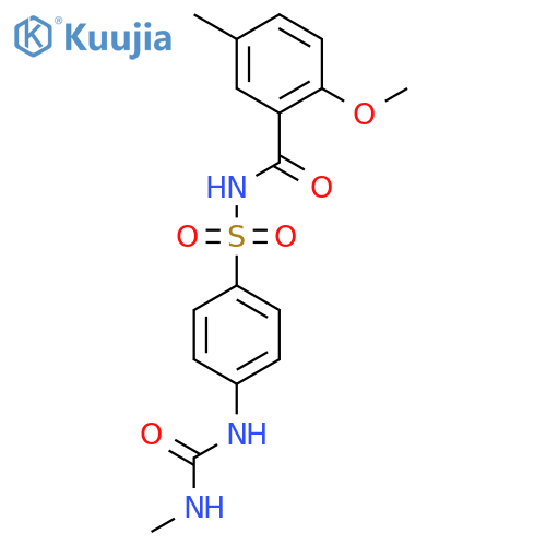Benzamide,2-methoxy-5-methyl-N-[[4-[[(methylamino)carbonyl]amino]phenyl]sulfonyl]- structure