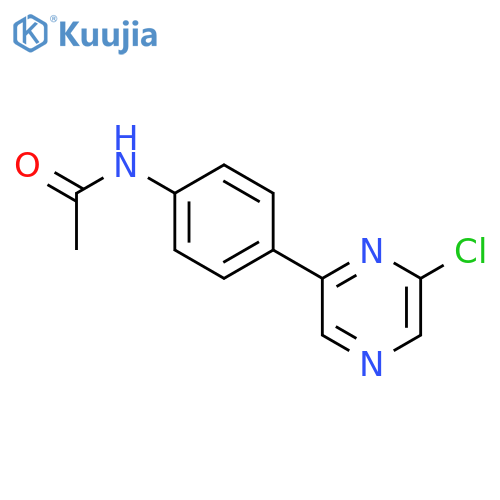 N-(4-(6-Chloropyrazin-2-yl)phenyl)acetamide structure
