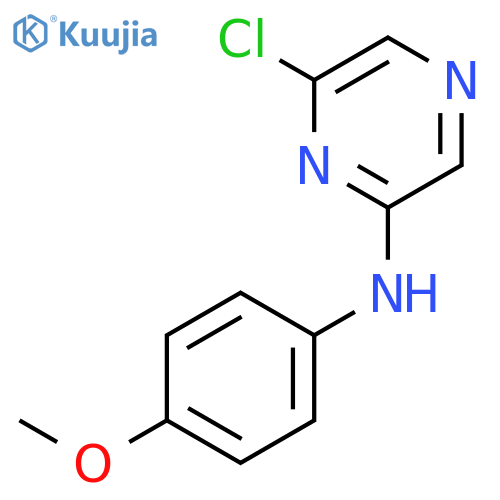 Pyrazinamine, 6-chloro-N-(4-methoxyphenyl)- structure
