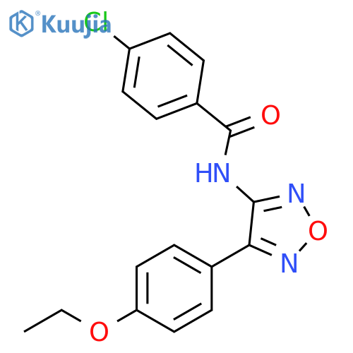 4-chloro-N-4-(4-ethoxyphenyl)-1,2,5-oxadiazol-3-ylbenzamide structure