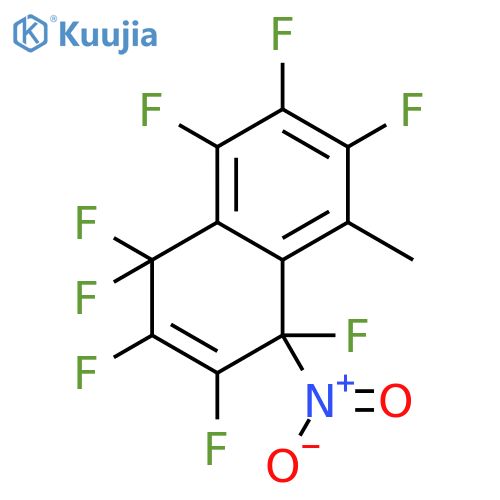 Naphthalene, 1,1,2,3,4,6,7,8-octafluoro-1,4-dihydro-5-methyl-4-nitro- structure