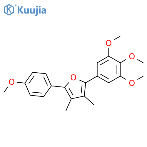 Furan, 2-(4-methoxyphenyl)-3,4-dimethyl-5-(3,4,5-trimethoxyphenyl)- structure