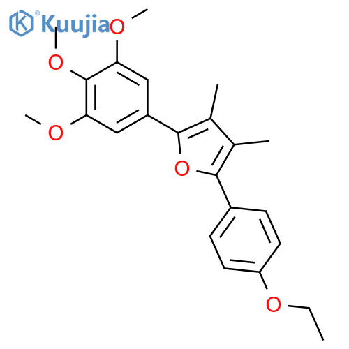Furan, 2-(4-ethoxyphenyl)-3,4-dimethyl-5-(3,4,5-trimethoxyphenyl)- structure