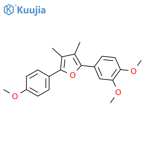 Furan, 2-(3,4-dimethoxyphenyl)-5-(4-methoxyphenyl)-3,4-dimethyl- structure