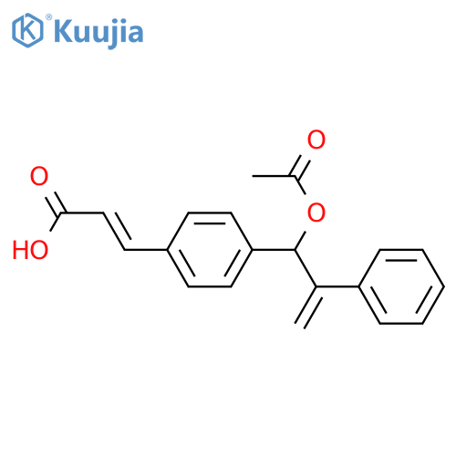 2-Propenoic acid, 3-[4-[1-(acetyloxy)-2-phenyl-2-propenyl]phenyl]- structure