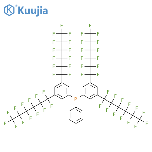 Phosphine, bis[3,5-bis(tridecafluorohexyl)phenyl]phenyl- structure