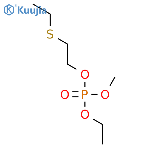 Phosphoric acid, ethyl 2-(ethylthio)ethyl methyl ester structure
