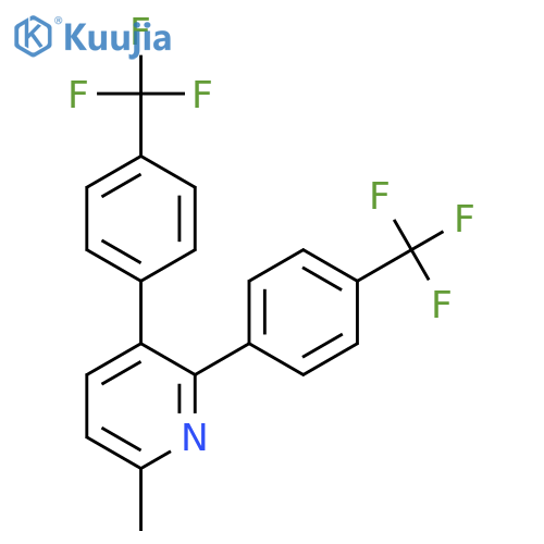 Pyridine, 6-methyl-2,3-bis[4-(trifluoromethyl)phenyl]- structure