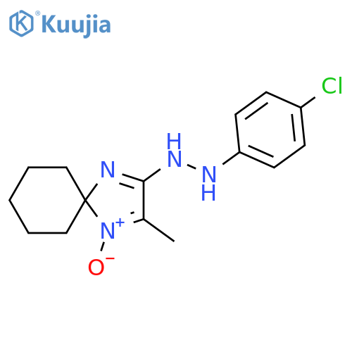 1,4-Diazaspiro[4.5]dec-3-en-2-one, 3-methyl-,(4-chlorophenyl)hydrazone, 4-oxide structure