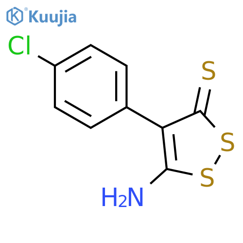 3H-1,2-DITHIOLE-3-THIONE, 5-AMINO-4-(4-CHLOROPHENYL)- structure