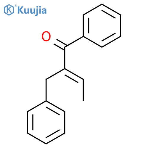 2-Buten-1-one, 1-phenyl-2-(phenylmethyl)-, (2E)- structure